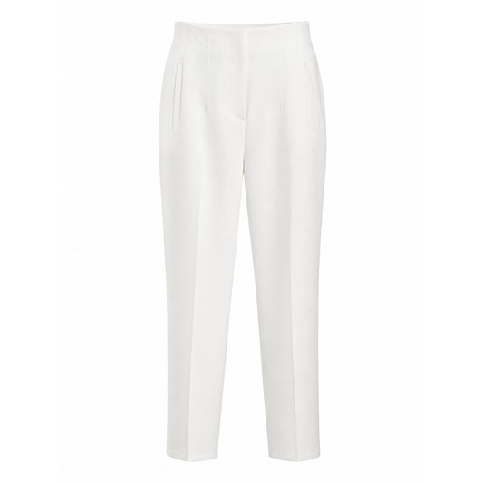 Mid-Rise Tailored Straight-Leg Pants