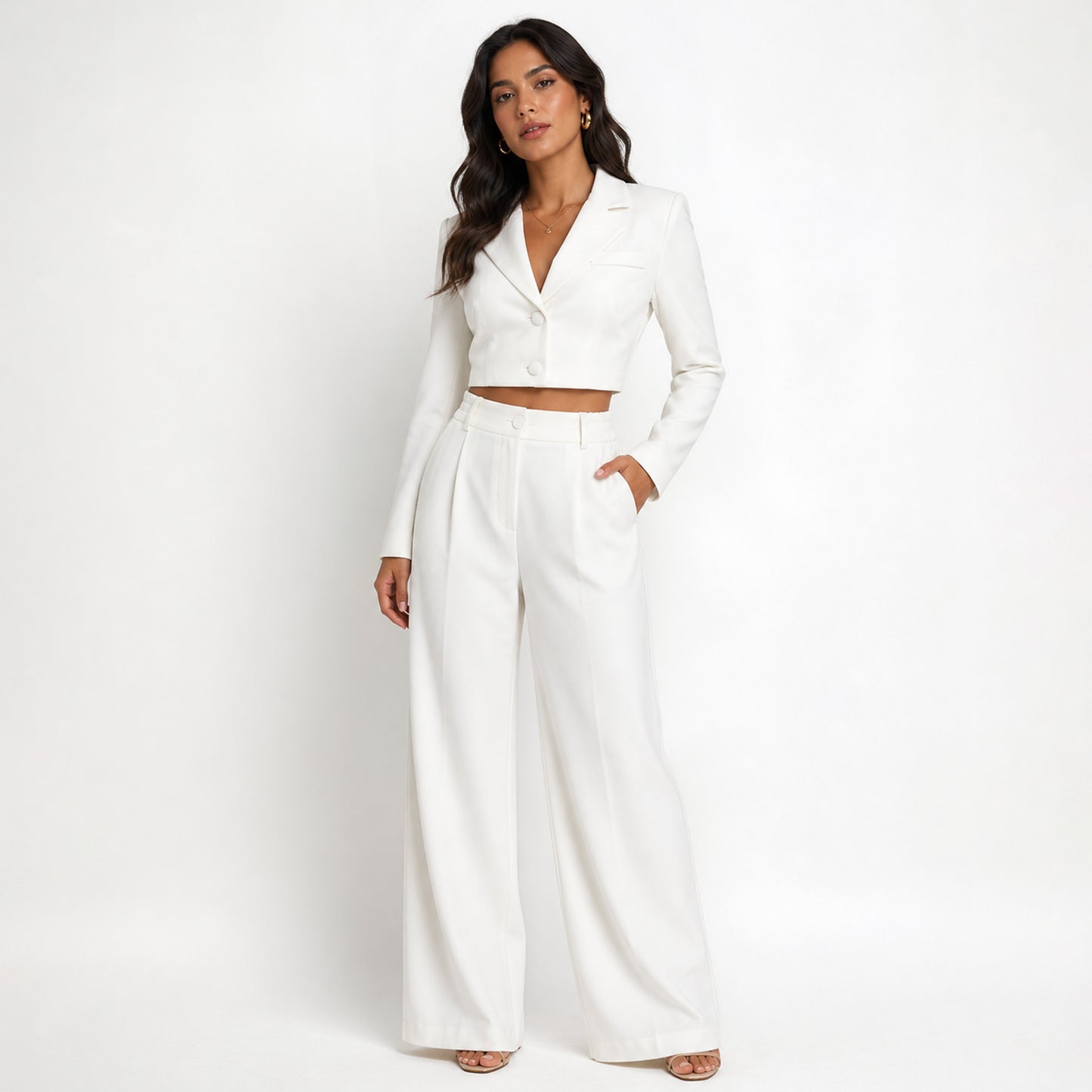 Elegant Wide Leg Dress Pants