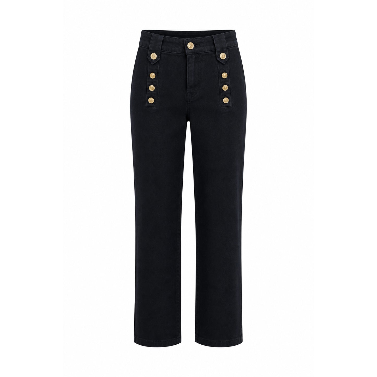 High-Waist Five-Pocket Pants
