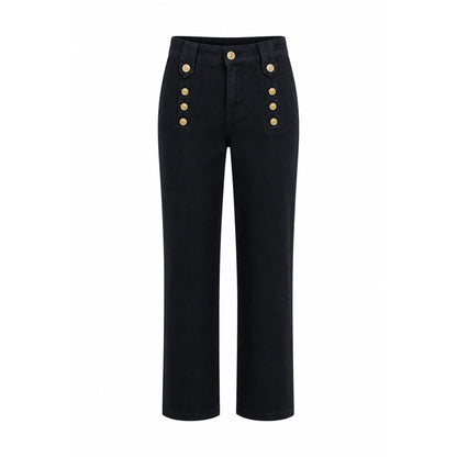 High-Waist Five-Pocket Pants