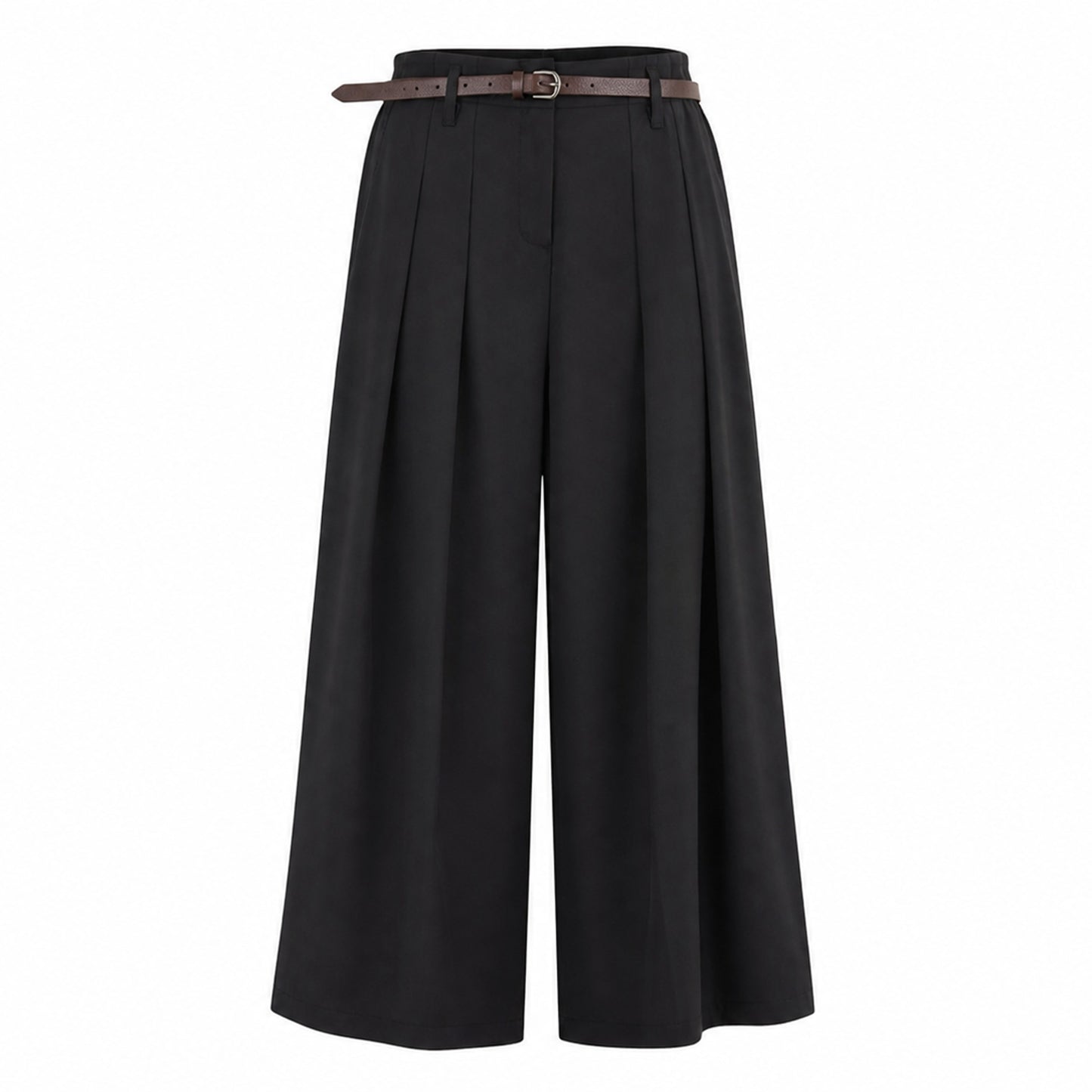 Pleated Culottes with Belt
