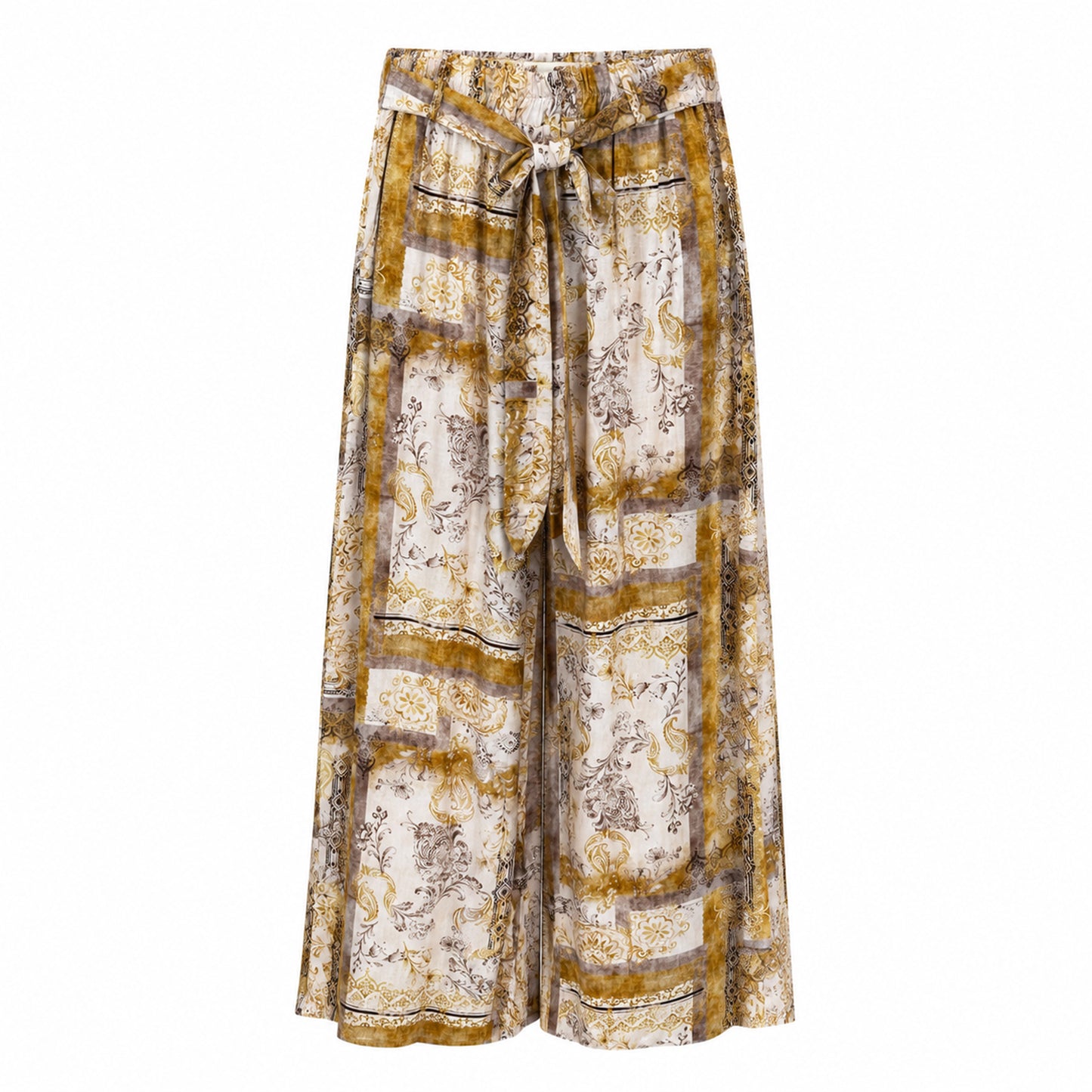 Boho Patchwork Palazzo Pants