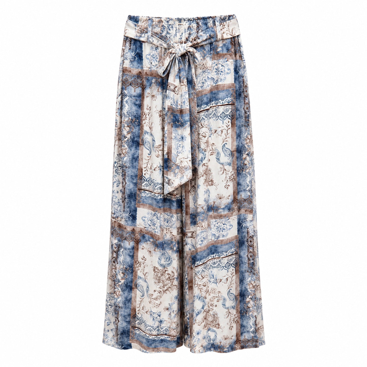 Boho Patchwork Palazzo Pants
