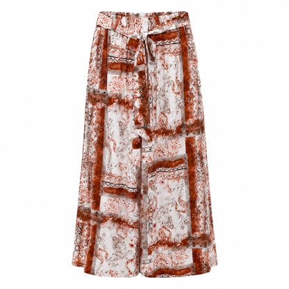 Boho Patchwork Palazzo Pants