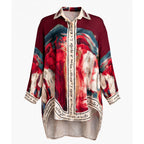 Longline Button Blouse