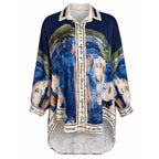 Longline Button Blouse