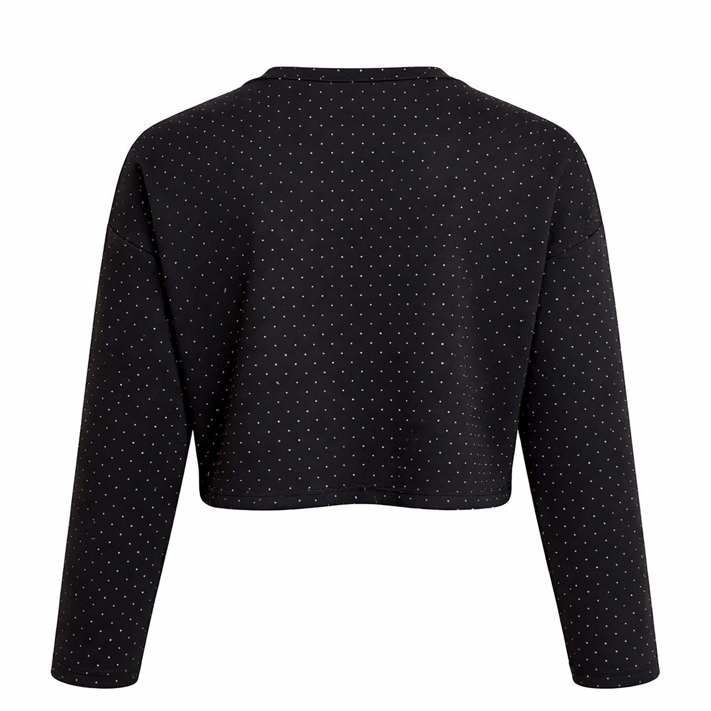 Rhinestone Cropped Long Sleeve Top