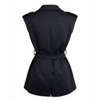 Belted Tailored Vest