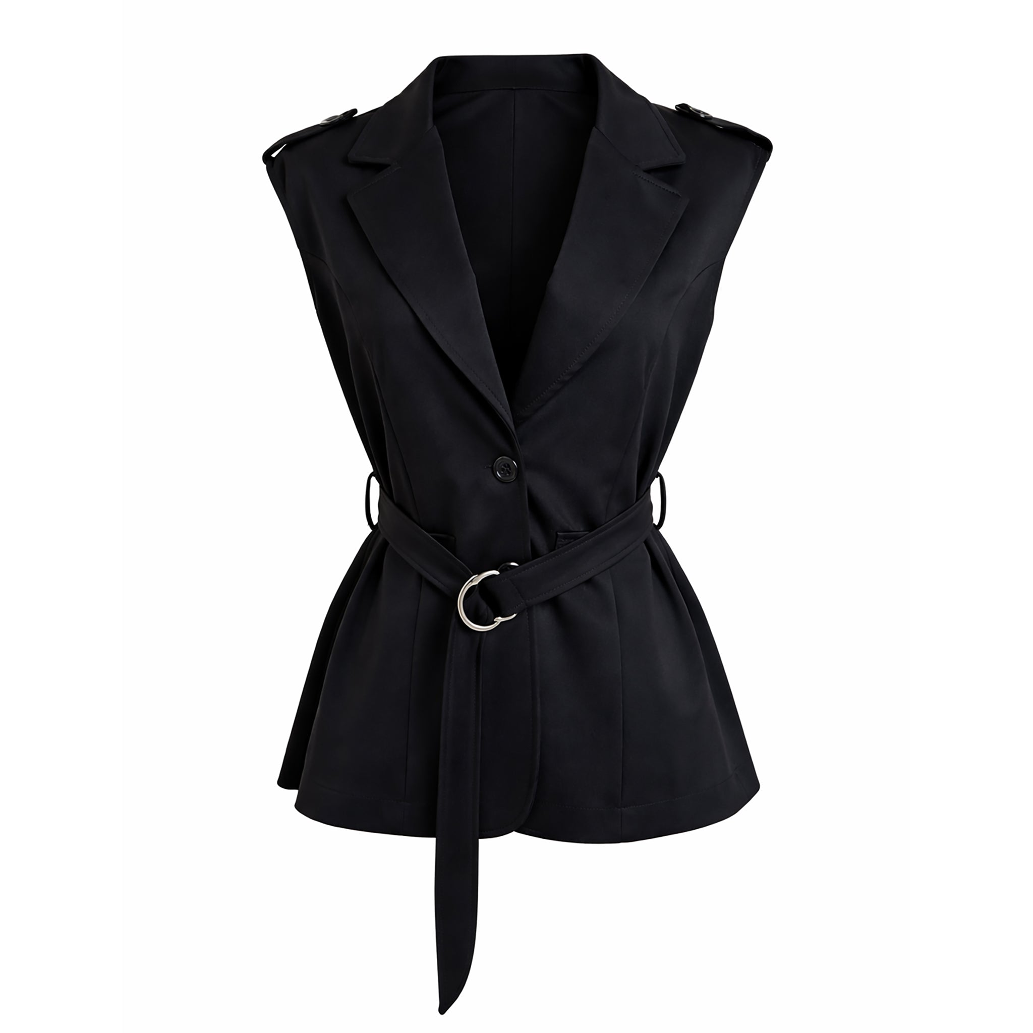 Belted Tailored Vest