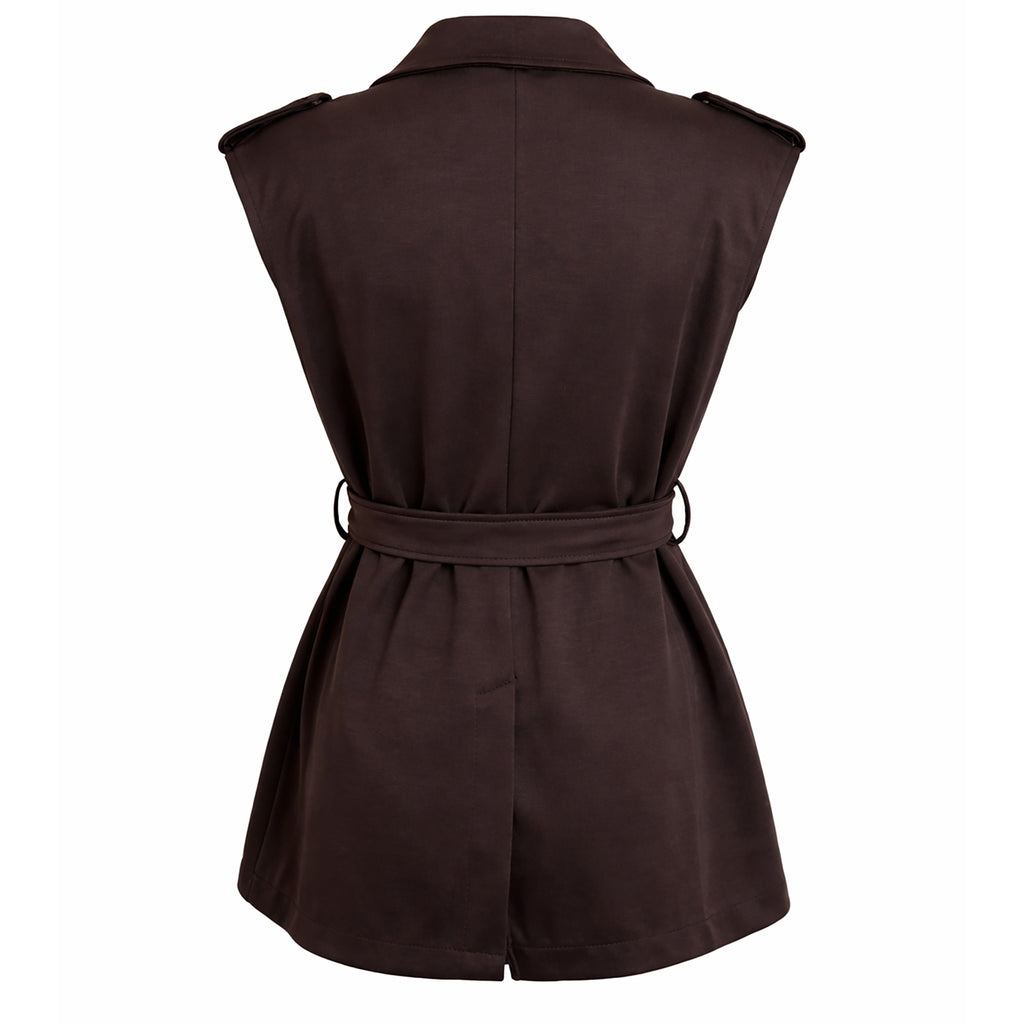 Belted Tailored Vest