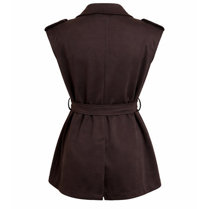 Belted Tailored Vest