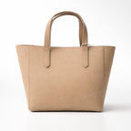 Structured Tote Bag with Red Interior