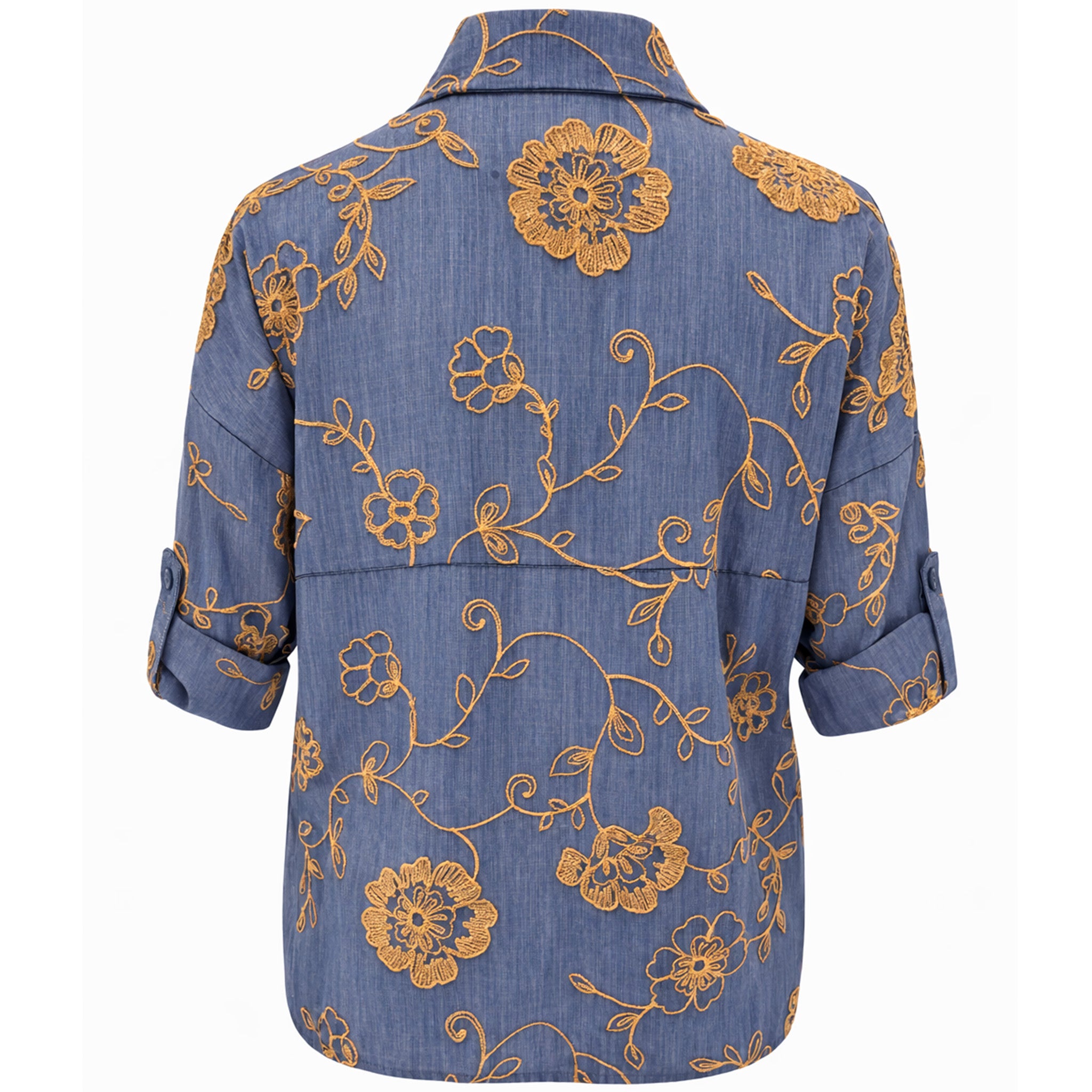 Floral Pattern Button-Up Shirt