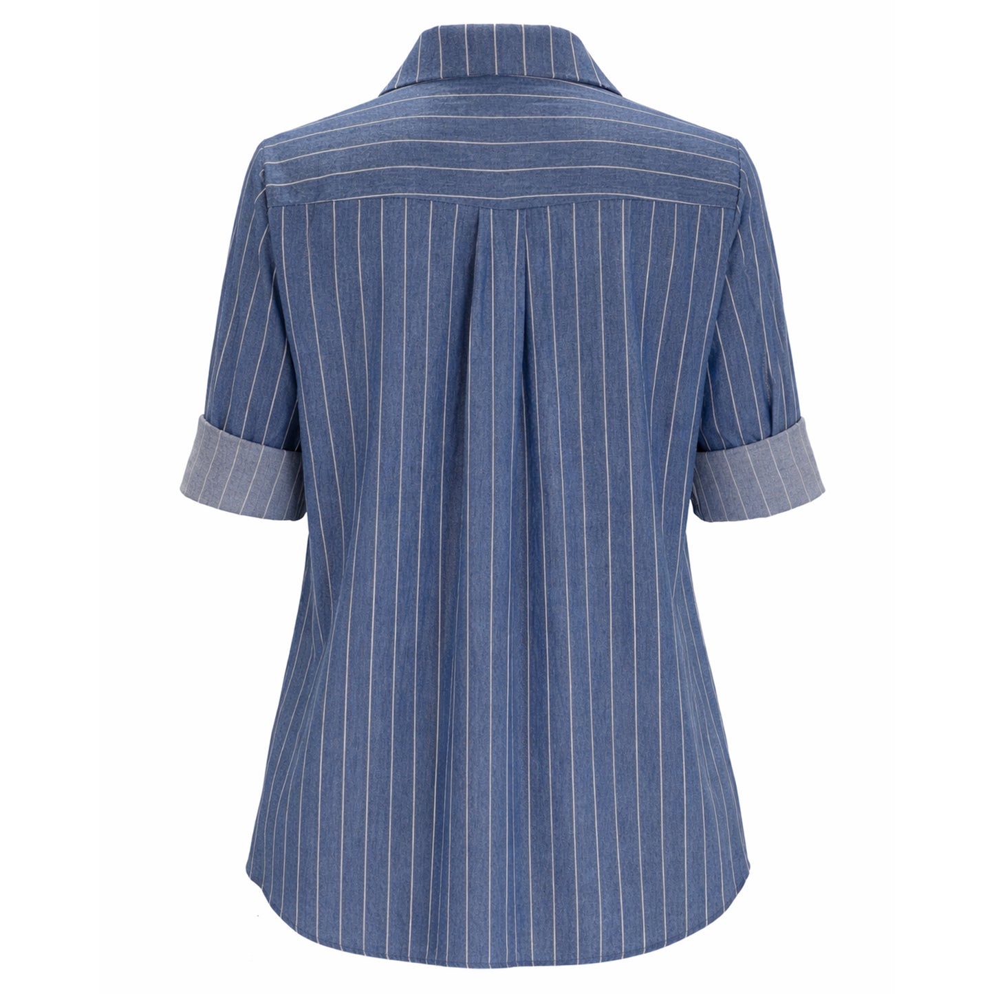 Pinstripe Button-Down Shirt – Relaxed Fit