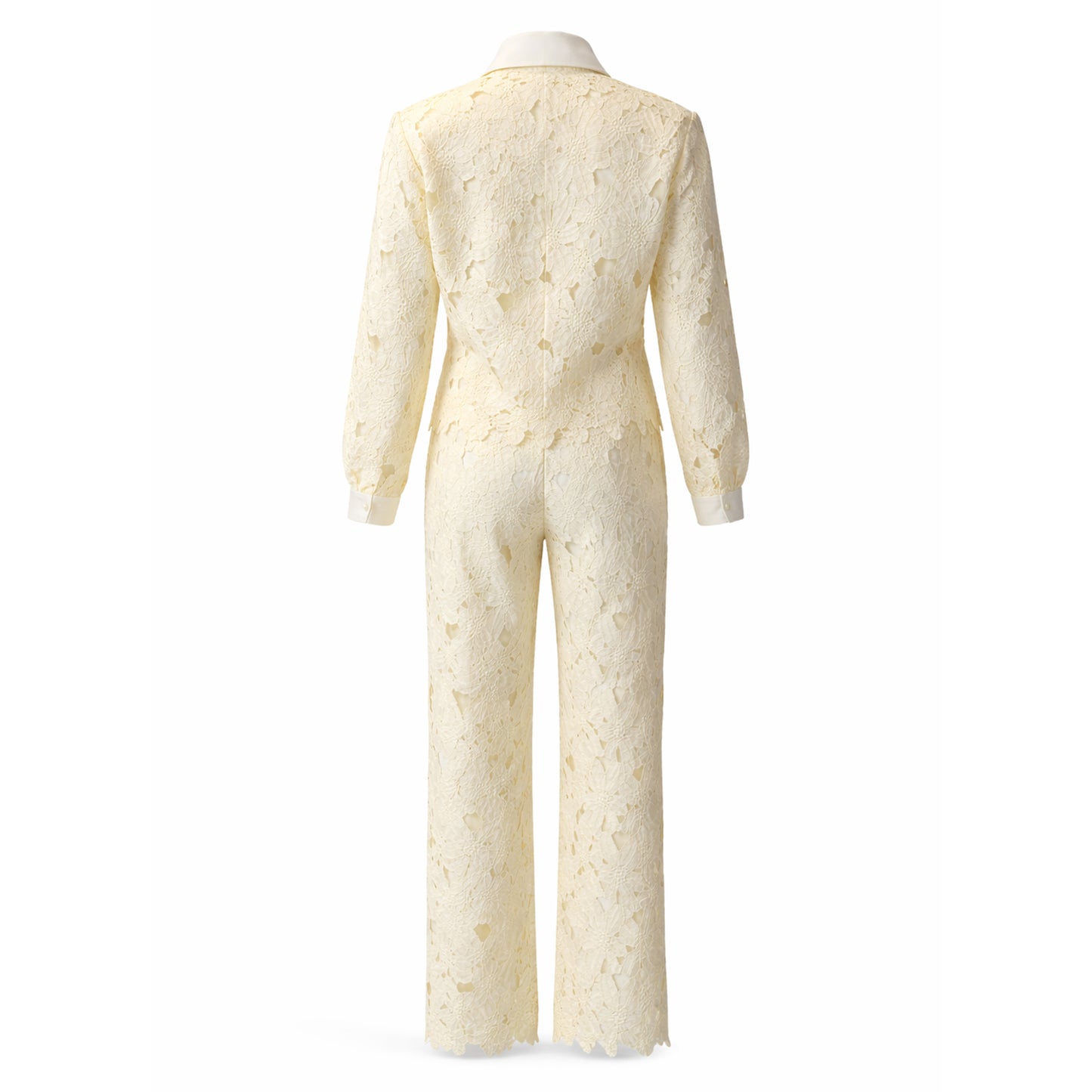 Floral Lace Pantsuit set