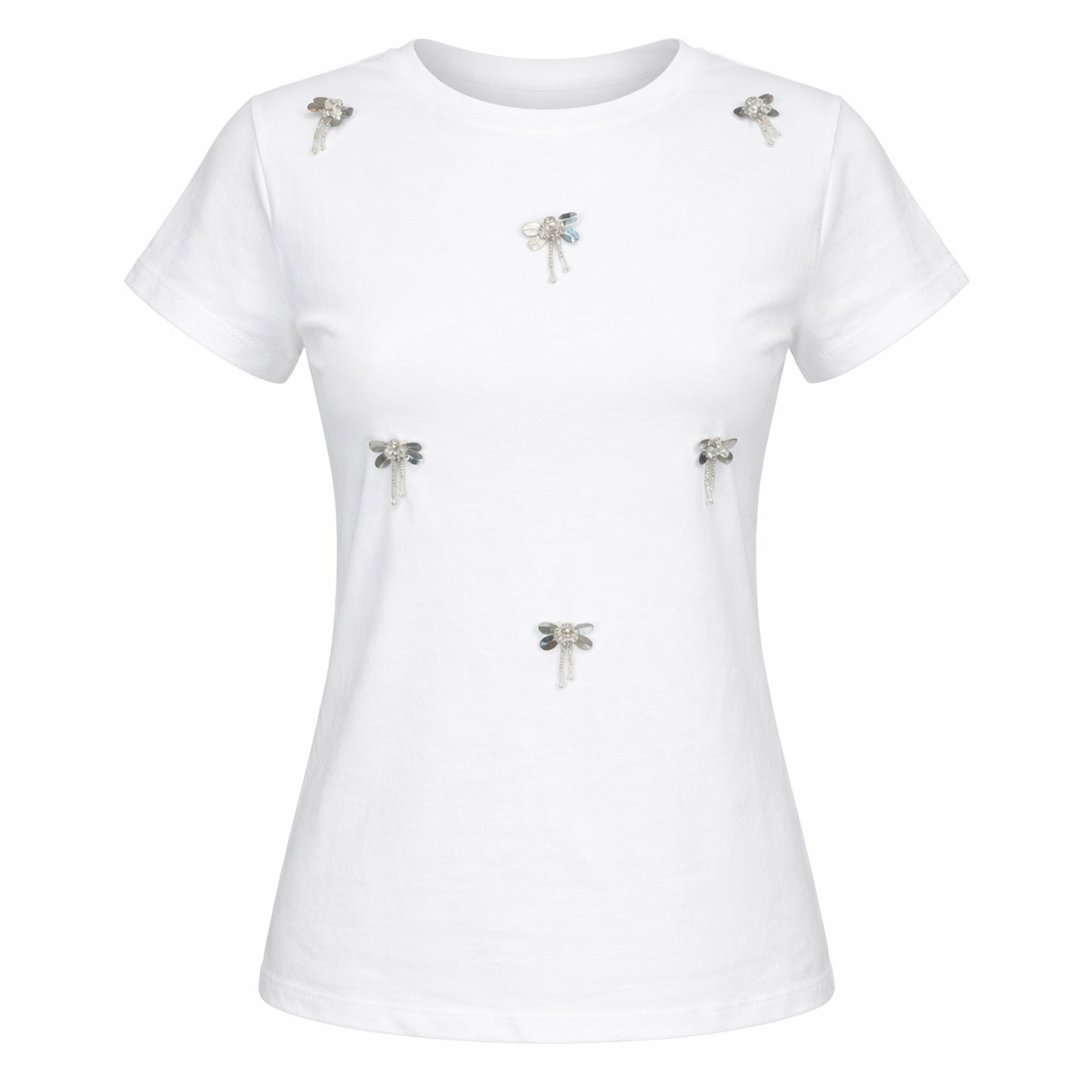 Embellished Cotton T-Shirt