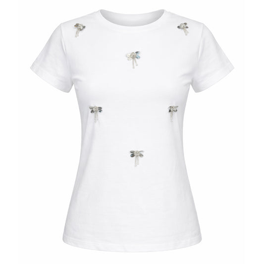 Embellished Cotton T-Shirt