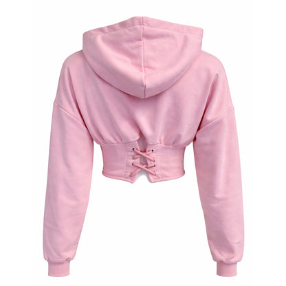 Cropped Corset Hoodie