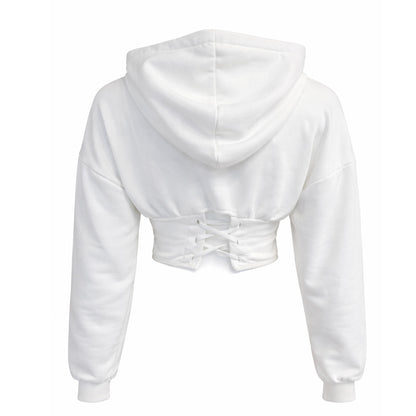 Cropped Corset Hoodie