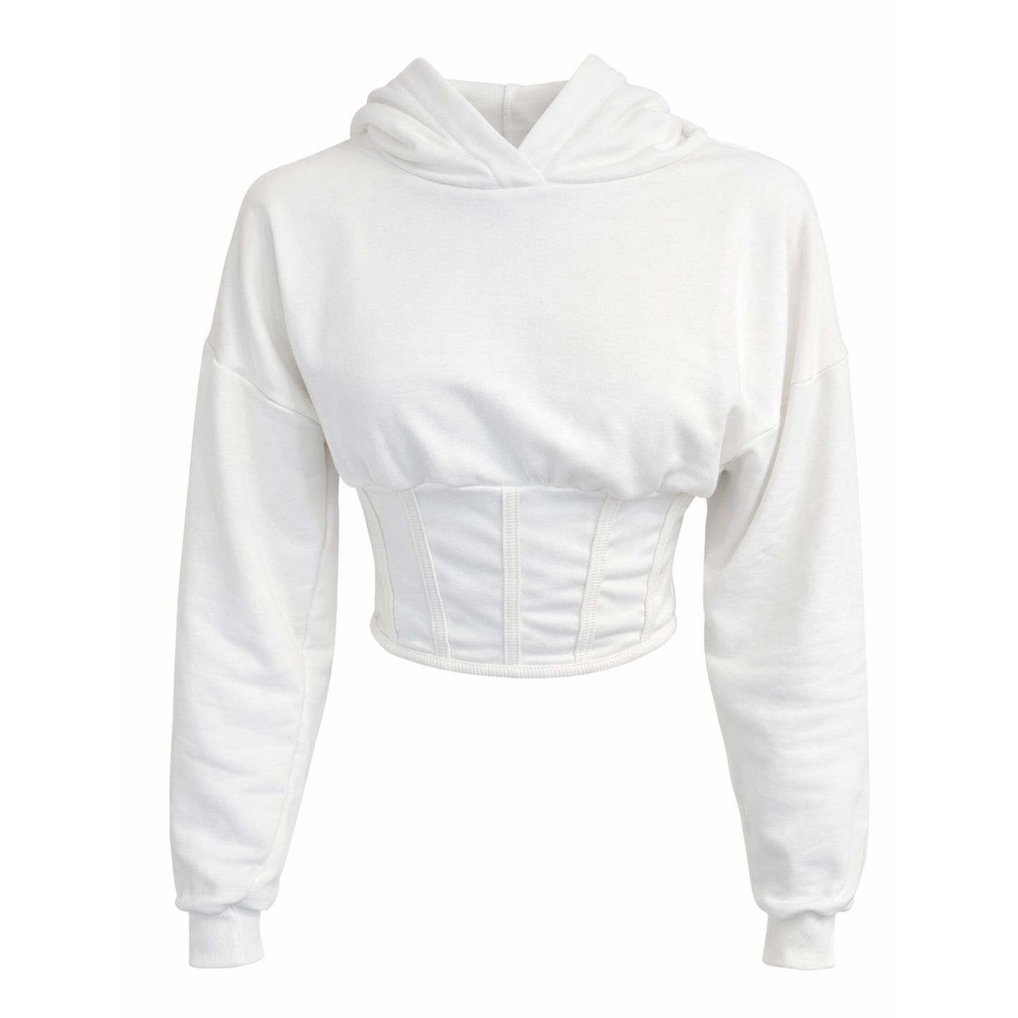 Cropped Corset Hoodie