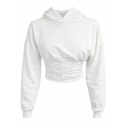 Cropped Corset Hoodie