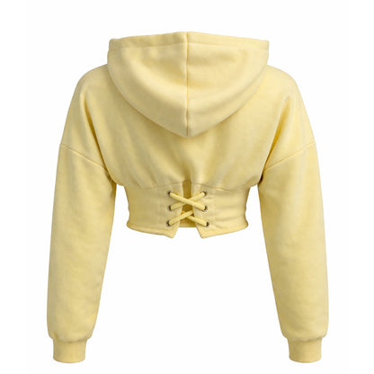 Cropped Corset Hoodie