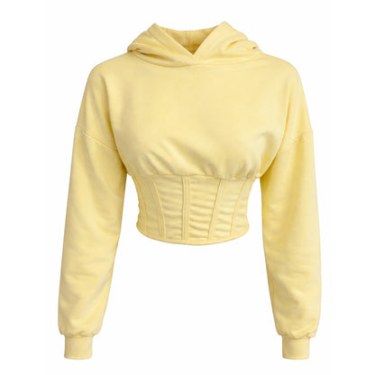 Cropped Corset Hoodie