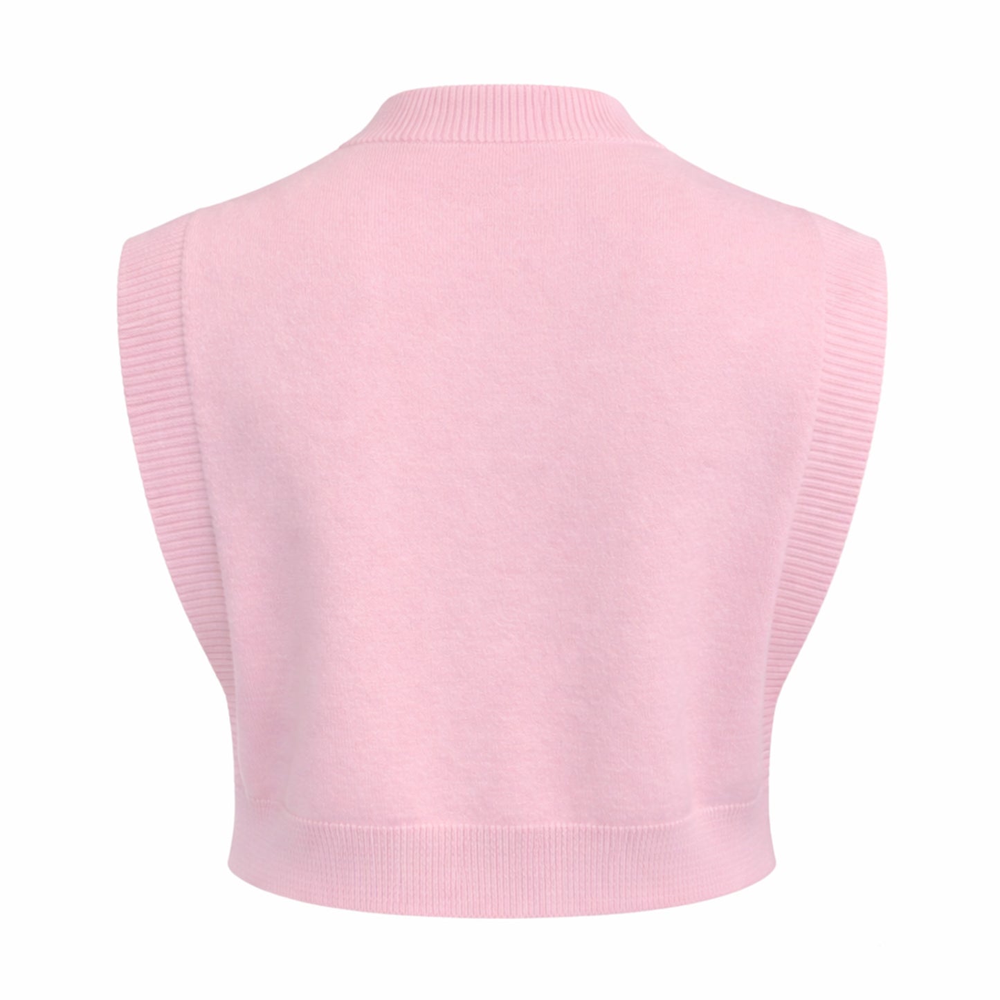 Cable Knit Sleeveless Crop Top