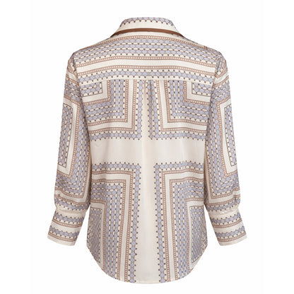Refined Pattern Blouse