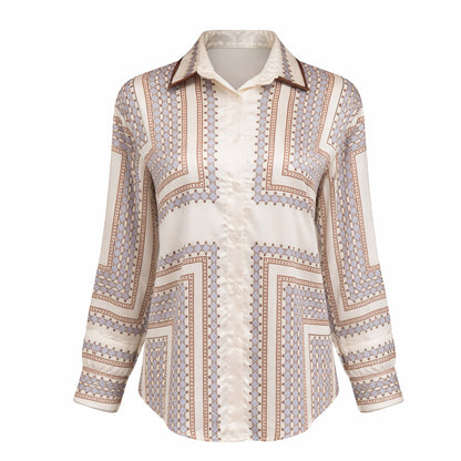 Refined Pattern Blouse