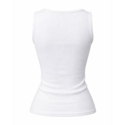 Ribbed Henley Tank