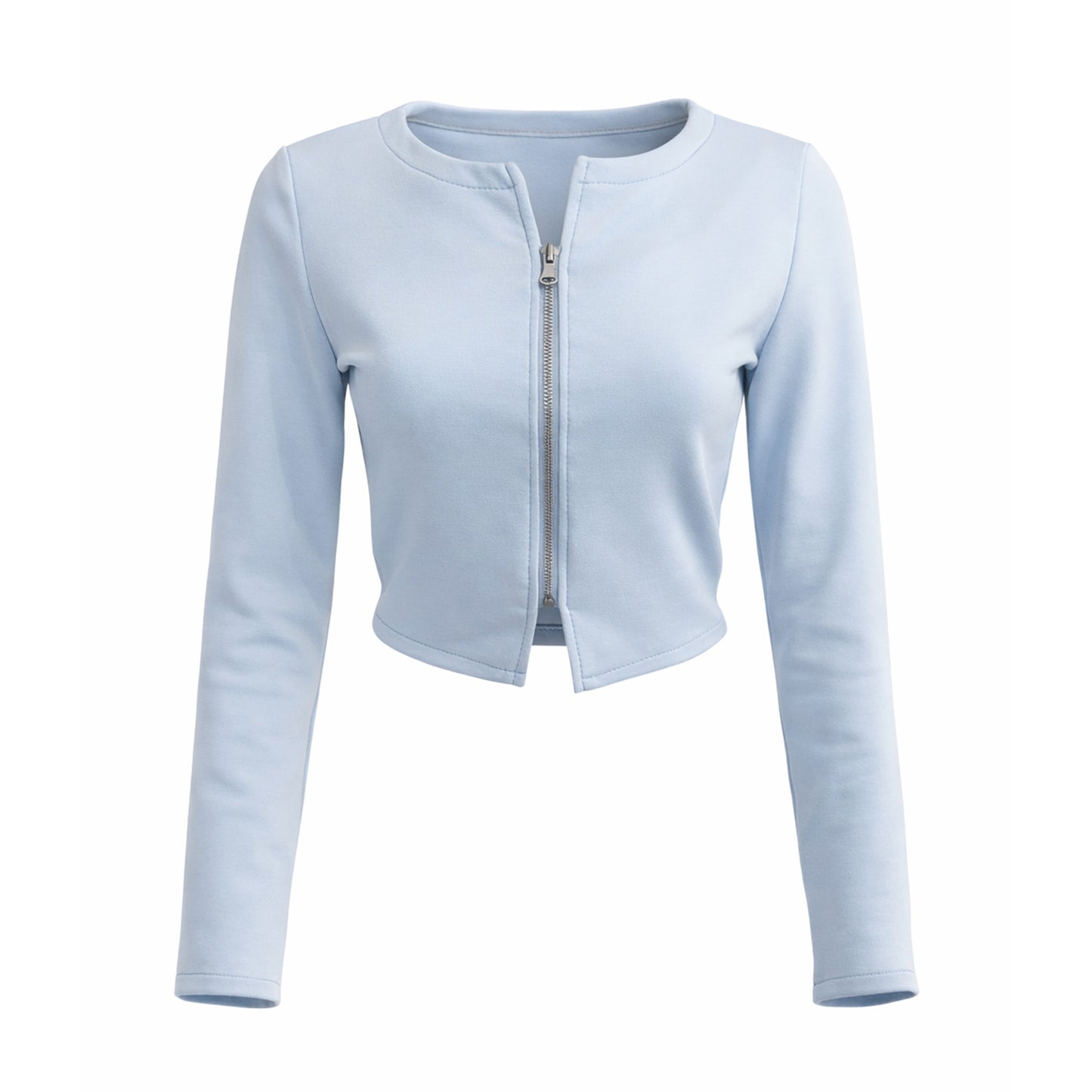 Sporty Cropped Zip Jacket