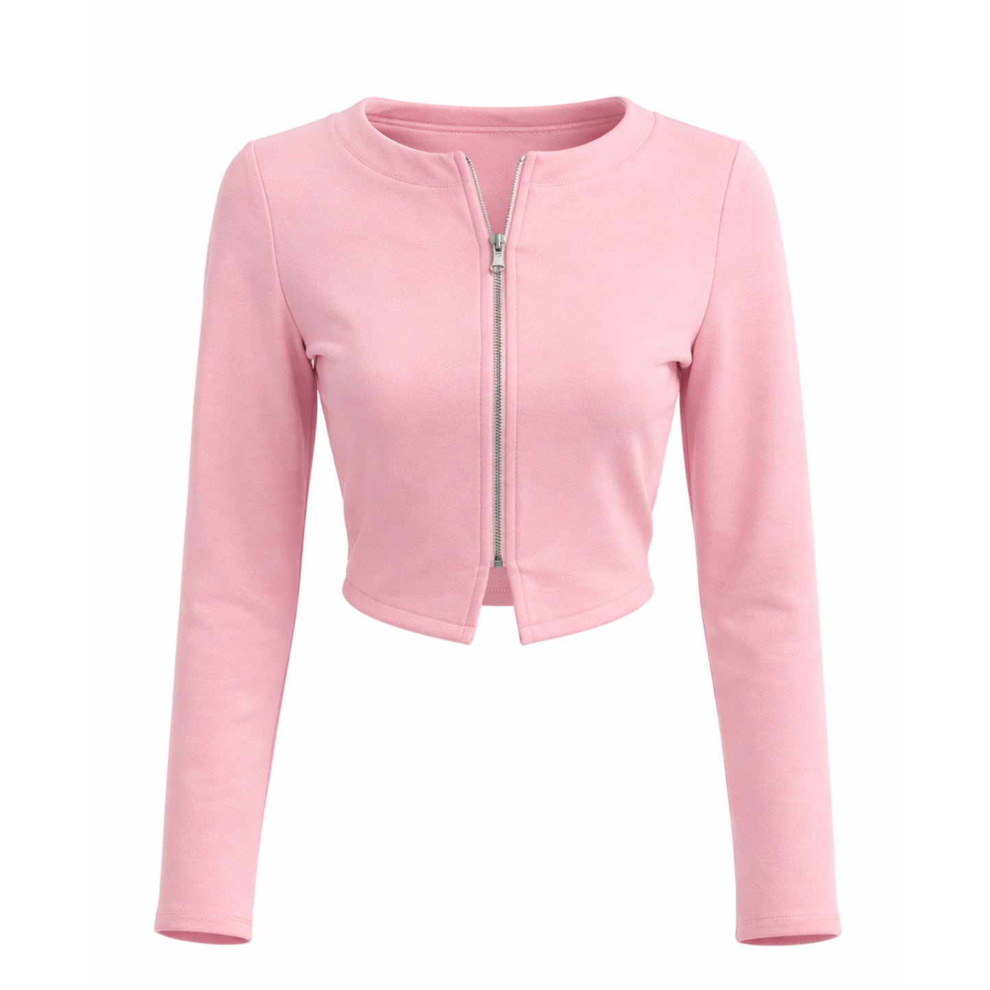 Sporty Cropped Zip Jacket